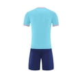 thumbnail image 4 of Fnooota Boys Athletic Outfit Sets Size 14-16, Short Sleeve 2 Piece Running Summer Activewear Clothing Sets Blue Size 14-16, 4 of 5