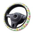 thumbnail image 4 of Gaeub Cute Chameleons Breathable Stretch Elastic Steering Wheel Cover, Cool in Summer and Warm in Winter, Universal 15 inch, 4 of 8