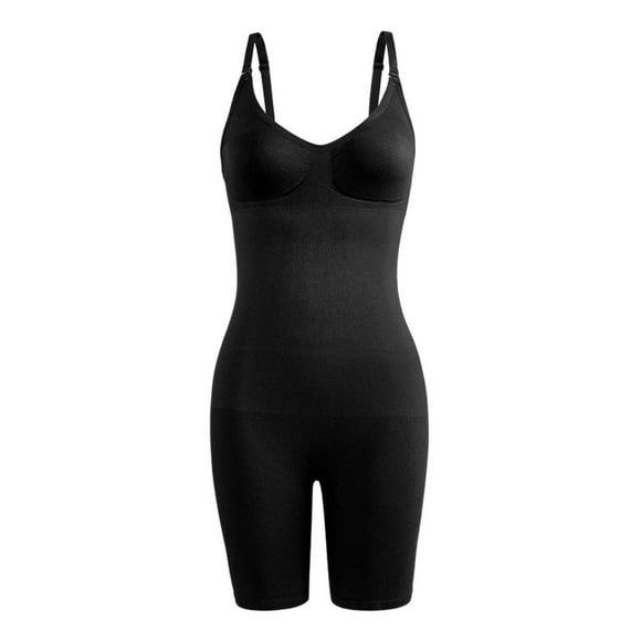 Full Body Shaper Women Soft Shapewear Flatten Abdomen Bodysuit Black 4XL