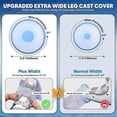 thumbnail image 4 of Waterproof Extra Wide Leg Cast Cover for Shower with Non-Slip Bottom for Leg Cast Protector for Leg Surgery Wounds, 4 of 5