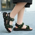thumbnail image 6 of WUXIAN Children Boys Sandals Outdoor Hiking Adjustable Strap Sport Sandals Soft Bottom Open Toe Sports Beach Shoes, Green, 6 of 8