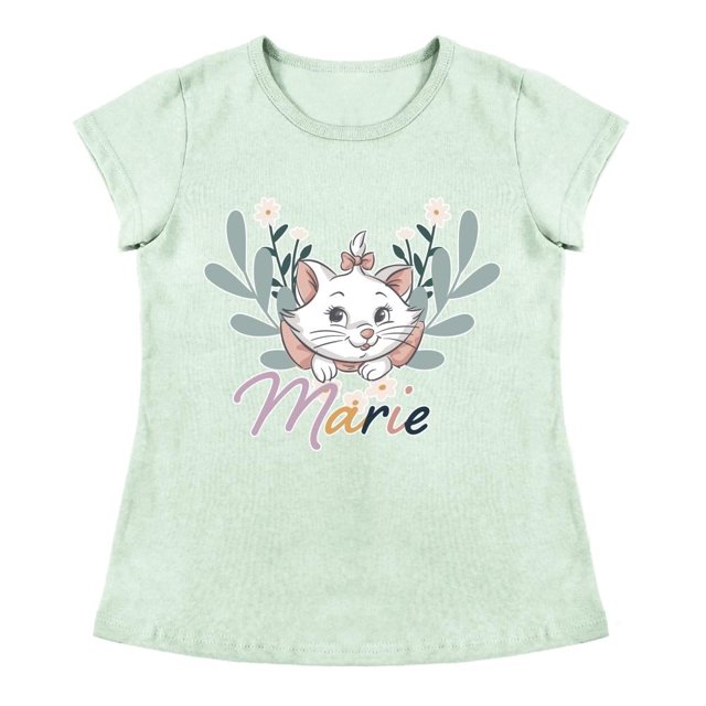 Playera Para Niña Disney Marye Aristogatos Cuello Redondo Manga Corta Talla 10 Verde