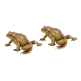 thumbnail image 1 of 2Pcs Feng Shui Copper Pocket Money Frog Fortune Brass Toad Figurin Chinese Coin Metal Craft Home Decor Gift, 1 of 5