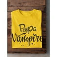 thumbnail image 3 of Papa Vampire T-Shirt Men -Image by Shutterstock, Male 5X-Large, 3 of 4