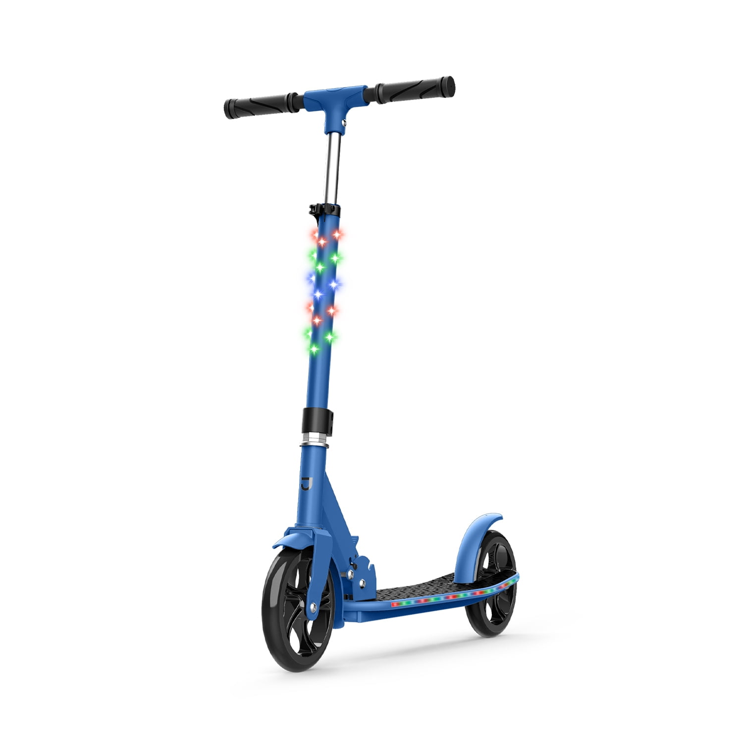 Jetson Jupiter Jumbo LED 2-Wheel Kick Scooter, Black, for Kids