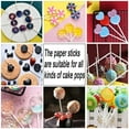 thumbnail image 7 of opvise 100Pcs Lollipop Sticks Food Grade Heat-Resistant BPA Free Smooth Edge Wide Application DIY White Color Candy Paper Sticks Treat Making Supplies for Bakery 10cm, 7 of 7