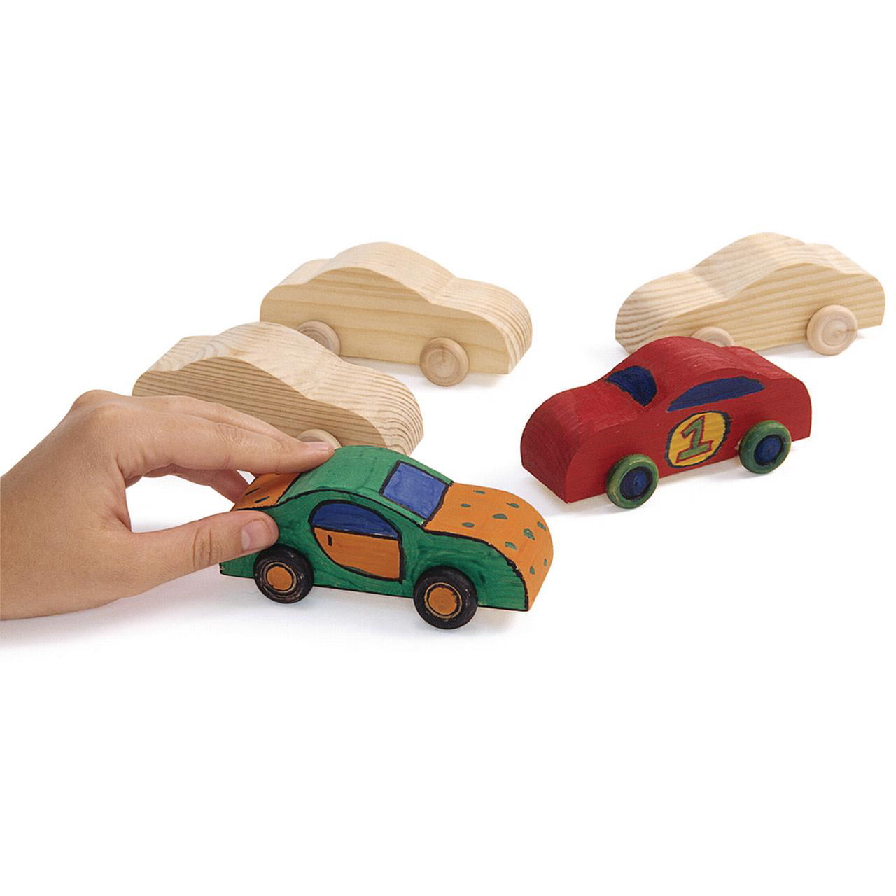 wooden car for painting NEW CRAFTS . Details about    
