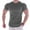 Dark Gray, variant on KIHOUT Men's Athletic Sports Fitness Quick Dry T-shirt Stretch Training Workout Exercise Tops Blouses