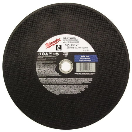 

Milwaukee-49-94-1405 Chop Saw Cutting Wheel 14 In. x 3/32 In. x 1 In.