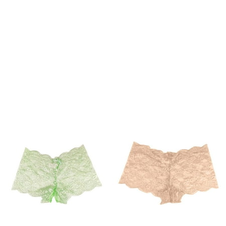 Wijhcboe 2 Pack Women s Thongs Variety Pack Sexy Underwear Sexy Lace Women Briefs Cotton Open Panties Multi Color Seamless Athletic Underwear Women Plus Size Womens Underwear Seamless Bikini with La