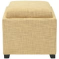 thumbnail image 4 of SAFAVIEH Harrison Rustic Glam Single Tray Storage Ottoman, Gold, 4 of 7