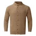thumbnail image 4 of Cardigan Tricoté Automne Hiver pour Hommes, Manches Longues, Veste à Col, Mode Chaude, Boutonnée, Décontractée, Confortable, Élégante, 4 of 7