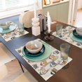 thumbnail image 6 of Placemats Set of 4 / 6, Shiba Head Face Placemats for Dining Table Indoor/Outdoors Heat Resistant Washable Placemats 18" x 12", 6 of 8