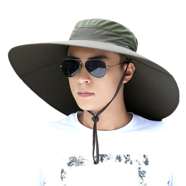 Sombrero para el sol Sombrero de pescador para exteriores para hombre Sombrero para el sol Sombrero de pesca de verano para hombre Sombrero protector solar con protección UV