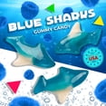 thumbnail image 2 of Blue Gummy Sharks Candy, Blue Raspberry Flavor (2 Pound Bag), 2 of 6