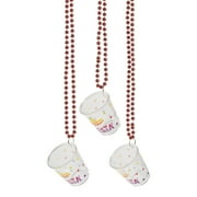 Fun Express Fiesta Plastic Shot Glass Bead Necklaces - 12 Ct..