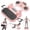 Type 1-Pink, variant on RICAN 6-in-1 Multifunctional Pilates Ab Board with Smart LED Digital Display, 550 lbs Capacity, for Core & Full Body Workout