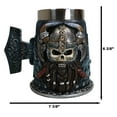 thumbnail image 2 of Gothic Viking Horned Warrior Danegeld Skull Tankard Mug 20oz With Hammer Handle, 2 of 9