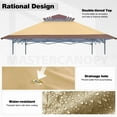 thumbnail image 4 of MASTERCANOPY 13 x 13ft Pop-up Canopy Tent with Auto Extending Eaves, Brown Khaki Two-Tone, 4 of 8
