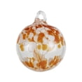 thumbnail image 4 of Art Glass Designs Tree of Life Nova Hand-Blown Glass Gazing Ball with Stand - 9" - Red and Orange, 4 of 5