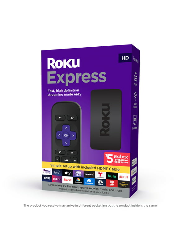 Roku Express 2019 | HD Streaming Media Player with High Speed HDMI Cable and Simple Remote