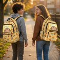 thumbnail image 3 of KUIFORTI Capybara Orange Girls Backpack Comfortable Kids Bookbag Multiple Organizer Pockets Lightweight Suitable for Elementary Middle Daily Use, 3 of 7