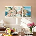 thumbnail image 3 of Hieng New York City Poster Travel Wall Art Canvas Framed Watercolor NYC Central Park Landmarks Artwork Decor Painting Prints Pictures Set of 3 for Bedroom Living Room Bathroom Office 16x24in, 3 of 5