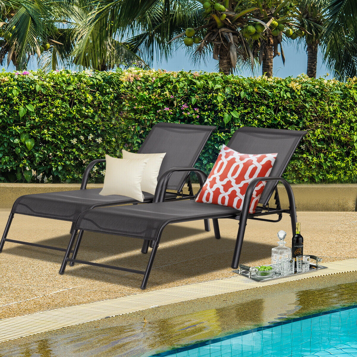 Reclining Chaise Lounge Chair Outdoor