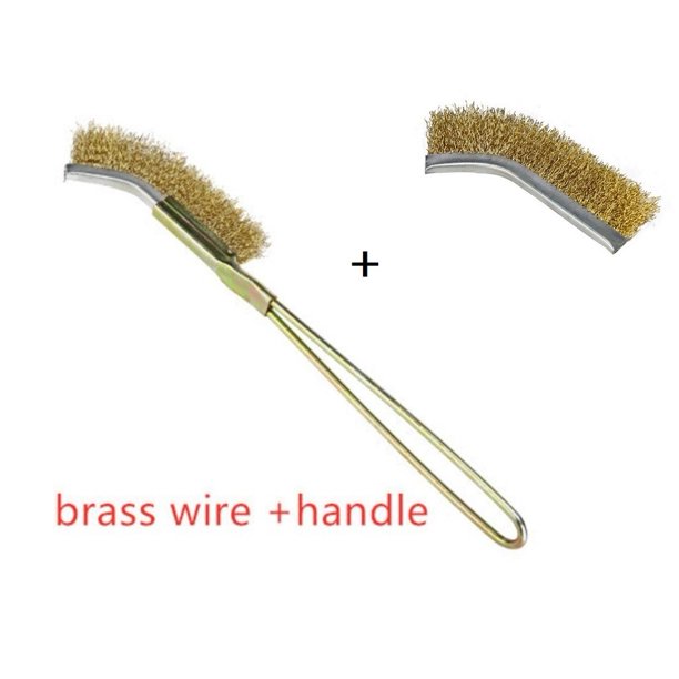 Mini Wire Brush Brass Nylon & Steel Brushes Rust Remover Cleaning Polish Grinder