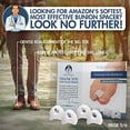 thumbnail image 2 of dr. frederick's original toe spacers for bunions - 4 pieces - temporary bunion corrector - soft gel bunion splint toe separators - fast bunion relief - wear with shoes - women & men, 2 of 3