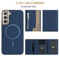 thumbnail image 3 of Allytechgroup for Samsung Galaxy A26 5G Case, PU Leather Phone Case for Samsung Galaxy A26 5G with Detachable Card Holder RFID Blocking Shockproof Cover for Women Men, Darkblue, 3 of 6
