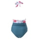 thumbnail image 4 of WILLBEST Traje de Baño de Dos Piezas para Mujer, Traje de Baño de Cintura Alta con Lazo En La Espalda, Monokini Cruzado En La Parte delantera, Traje de Baño de 1 Pieza, 4 of 6