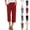 #02 Wine, variant on Casual Womens Capri Pants Loose Straight Wide Leg 3/4 Length Summer Lounge Elastic Waist Trousers, Navy XL