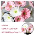 thumbnail image 4 of Paquete de crisantemo artificial Flor de simulación PU Decoración floral Paquete de flores falsas Decoración para el hogar, Rosa blanco Vogacara HA7497-01B, 4 of 6