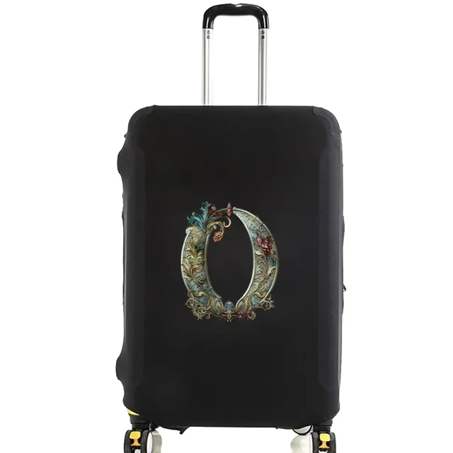 Housses de Valise Housse de Protection Valise de Voyage Anti-Rayures Housse Anti-Poussière Réutilisable Housse Anti-Poussière Lavable Motif Imprimé Graphique 8lettre Graphique O S