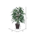 thumbnail image 3 of Arbusto de mango artificial Vickerman Everyday de 4 pies con cesta de sauce, 3 of 5