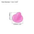 thumbnail image 2 of Uxcell Rubber Pin Backs Lapel Pin Backing Brooch Holder Decorative Accessories Pink 200 Pack, 2 of 6