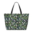 thumbnail image 2 of Fotbe Fun Panda Playing With Bamboo Leaves Bolsa de Viaje para Playa - Resistente al Agua, Bolsa Tote de Gran Capacidad y Ligera con 7 Bolsillos para Mujeres y Hombres, 2 of 7