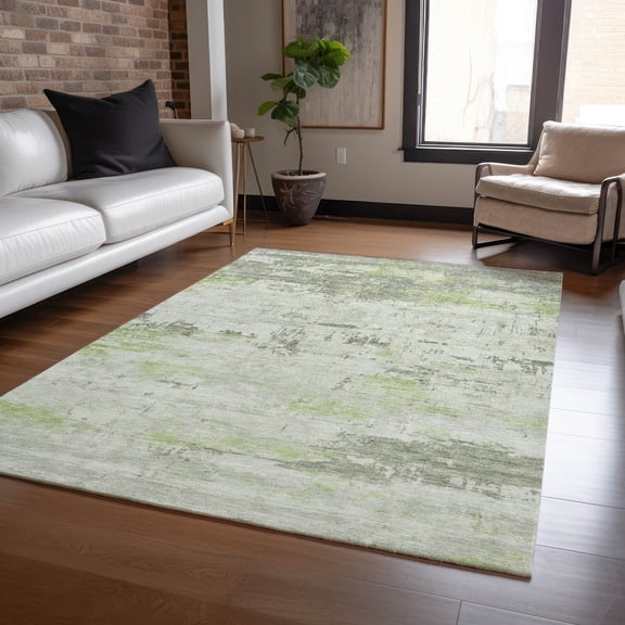 Addison Rugs Chantille Indoor/Outdoor Transitional Abstract Aloe Machine Washable Rectangle Rug, 10' x 14'