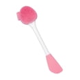 thumbnail image 1 of Cepillo limpiador facial de silicona Minnieouse rosa blanco doble cara 2 cabezas, 1 of 6