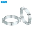 thumbnail image 3 of Unique Bargains 30 Pack 37-40mm Double Ear Hose Clamp, Galvanized Steel Crimp Rings, 3 of 6