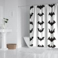 thumbnail image 2 of Happy Halloween Pumpkin Shower Curtains,Reusable Halloween Bath Curtain with Hooks Vintage 72x72 in Polyester Bathroom Curtains for Thanksgiving Day Fall Party Home Decor, 2 of 6