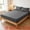 Dark grey 39"x74.8", variant on Unique Bargains Fitted Sheet Solid Cotton Bed Sheets Breathable Icelandic grey 39"x74.8"