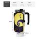 thumbnail image 5 of Bolsa para botella de agua deportiva y brazalete de Pesadilla antes de Navidad para accesorios de taza, yoga, gimnasio, bolsa para botella de agua deportiva para hombres y mujeres, color negro, 5 of 5