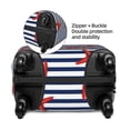 thumbnail image 4 of Disketp Starfish Navy Blue Stripe Elastic Travel Luggage Cover Travel Suitcase Protective Cover For Trunk Case Apply To 18''-32'' Suitcase Cover (Luggage not included)-Medium, 4 of 9