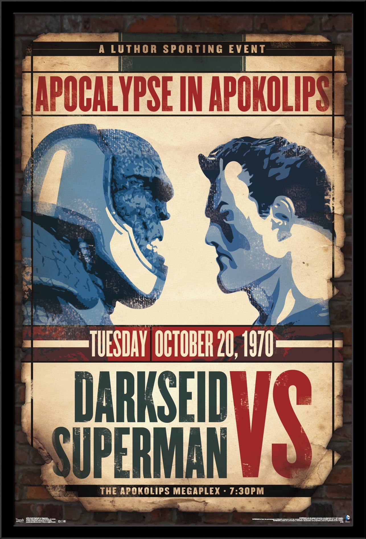 24X36 DC Comics - Darkside vs. Superman Wall Poster, 24" x 36", Framed -  Walmart.com