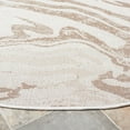 thumbnail image 4 of SAFAVIEH Martha Stewart Geometric Indoor/Outdoor Area Rug, Ivory/Beige, 6'7" x 6'7" Round, 4 of 6