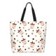 thumbnail image 1 of Fotbe Milk Tea Bolsa Tote Estética de Lona con Estampado para Mujer - Bolsa Reutilizable de Hombro Casual para Vacaciones, Compras, Trabajo y Gimnasio, 1 of 8
