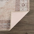 thumbnail image 6 of Hauteloom Analu Living Room, Bedroom Machine Washable Area Rug - Traditional Bohemian Carpet - Boho Vintage Distressed - Brown, Beige, Cream, Sand, Blue - 4'10" x 5'11", 6 of 16