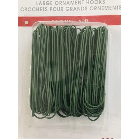 Ashland Large 2.25" Green Ornament Hooks 120 pcs
